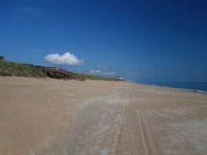 Canaveral National Seashore Beach Looking North