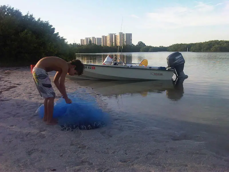 Kid with Cast Net