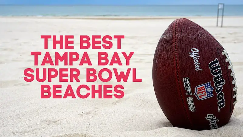 Tampa Bay Super Bowl Football on Beach